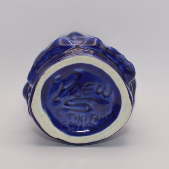 Tiki Farm 2001 Blue 5 inch Tiki (Drew Brophy Shellhead) - Picture 5 of 6
